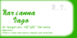 marianna vago business card